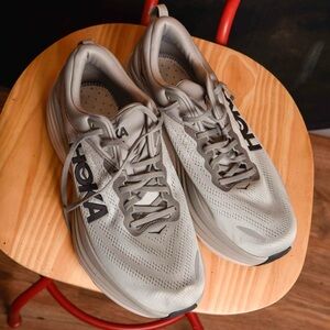 Hoka One One gray sneakers trainers size 13EE double wide - good condition